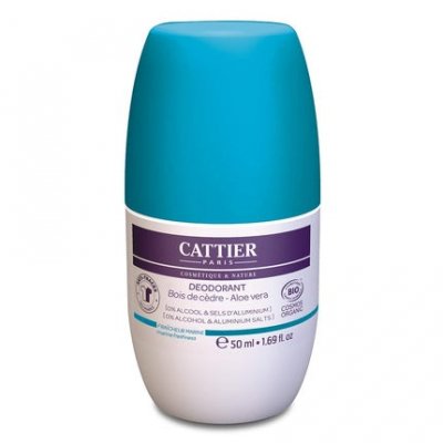 CATTIER  D&eacute;odorant Fra&icirc;cheur Marine Roll-On Bio 50ml