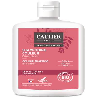 CATTIER  Shampooing Couleur, sans sulfates, 250ml