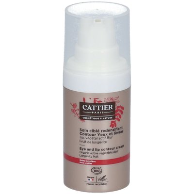 CATTIER  - Soin Cibl&eacute; Redensifiant - Contour Yeux et L&egrave;vres - Bio 15ml