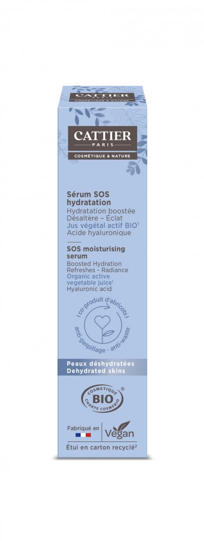 CATTIER  Suero de Hidrataci&oacute;n SOS Pieles Deshidratadas Bio 30 ml