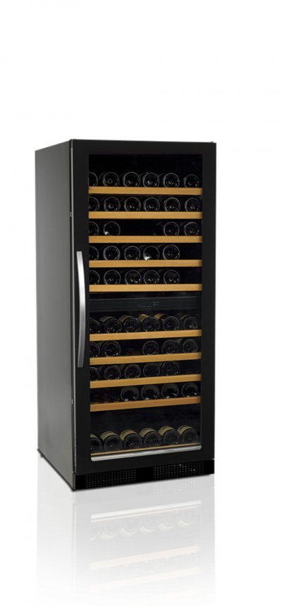 TEFCOLD Cave &agrave; Vin Bi-Zone Professionnelle TFW300-2F pour 110 Bouteilles 750 ml - 