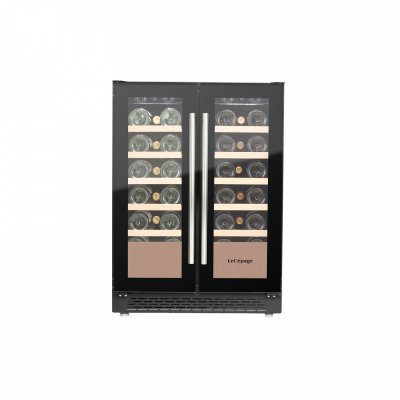LECEPAGE Cave &agrave; vin de service encastrable lec&eacute;page agj40vn2z2dbu 40 bouteilles double porte 
