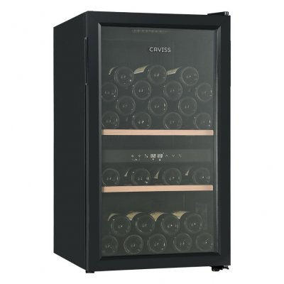 CAVISS Cave &agrave; vin multi-temp&eacute;ratures 56 bouteilles - CT2PL56CB - 
