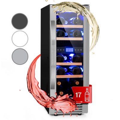 KLARSTEIN Cave &agrave; vins -  Vinovilla Duo17 - 53 L / 17 bouteilles - 2 zones de froid -