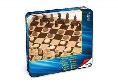CAYRO  Juguetes Sl - 751 - Jeu De Soci&eacute;t&eacute; - Jeux 2x1 - Dames/echecs 