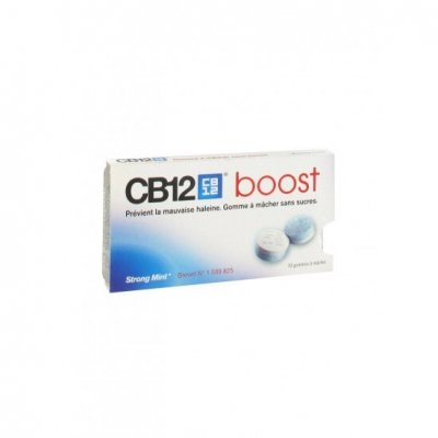 CB12  boost plaquette de 10 gommes &agrave; m&acirc;cher