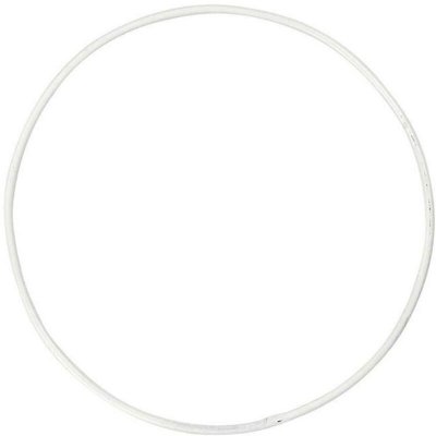 CREATIVE LABS CC Hobby Anneau m&eacute;tallique, Cercle, d: 10 cm, &eacute;p. 2 mm, blanc, 10pi&egrave;c