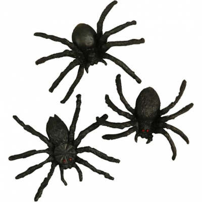 CREAVEA CC Hobby Araign&eacute;es, dim. 4 cm, 10pi&egrave;ces- - D&eacute;coration