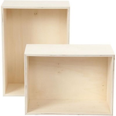 CREOTIME CC Hobby Bo&icirc;tes de rangement, rectangle, h: 27+31 cm, l: 19,5+22,5 cm