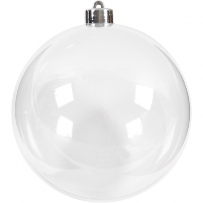 CREATIVE DECO CC Hobby Boule &agrave; d&eacute;corer, d: 13,6 cm, transparent, 1pi&egrave;ce- - D&eacute;corati