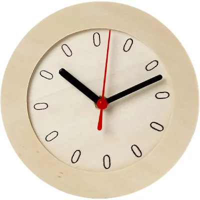 CC Hobby Horloge en bois, d: 15 cm, triplex, 1pi&egrave;ce- - Objets pratiqu