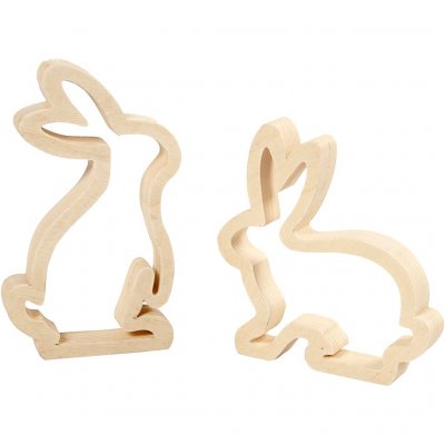 CC Hobby Lapin de P&acirc;ques, h: 14 cm, l: 13 cm, triplex, 2pi&egrave;ces, prof.