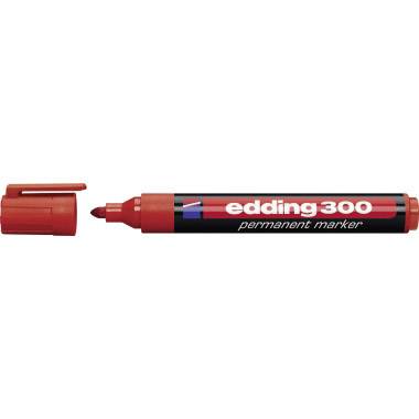 GENERIQUE CC Hobby Marqueur Edding 300, trait: 1,5-3 mm, rouge, 1pi&egrave;ce- - Marqu