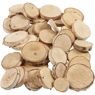 CREATIV CC Hobby M&eacute;lange de bois, d: 25-45 mm, &eacute;p. 7 mm, 600gr, env. 140 pi&egrave;c