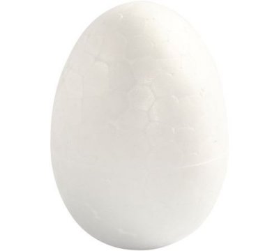CC Hobby Oeufs en polystyr&egrave;ne blanc, h: 4,8 cm, blanc, polystyr&egrave;ne, 1