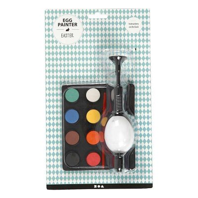 CREOTIME CC Hobby Support pour peindre les oeufs, L: 16,5 cm, noir, 1set- - Ou