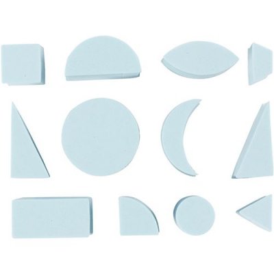 CREOTIME CC Hobby Tampons mousse, dim. 15-30 mm, h: 25 mm, 12pi&egrave;ces- - Cachets