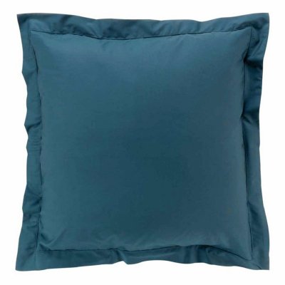 DOUCEUR D INTERIEUR CDaffaires Taie d'oreiller 63 x 63 cm en percale uni 78 fils Bleu