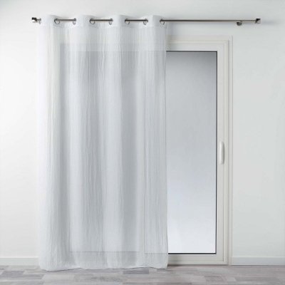 CDaffaires Voilage a oeillets 140 x 240 cm polycoton uni mitsy Blanc