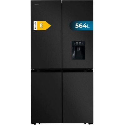 CECOTEC  Bolero CoolMarket 4D 564 Dark frigo am&eacute;ricain Pose libre 320 L Acier inoxydable