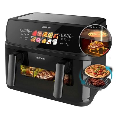 CECOTEC  Cecofry&Grill Duoheat 10000 Unique 10 L Autonome 2800 W Friteuse d'air chaud Noir - Neuf