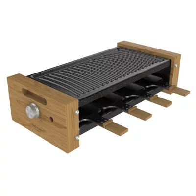 CECOTEC  Cheese & Grill 8200 - Raclette/grill - 1.2 kWatt - noir/bois