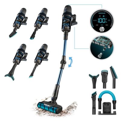 CECOTEC  Conga Rockstar 11500 Odyssey Ergoflex Aspirateur sans fil 3-en-1 850W Bleu
