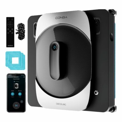 CECOTEC  Conga Windroid 1290 Doublespray Connected T Window Cleaner Robot Clair One Size / EU Plug 