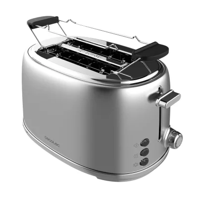 CECOTEC  - Grille-pain vertical Toast&Taste 1000 Retro Double Inox