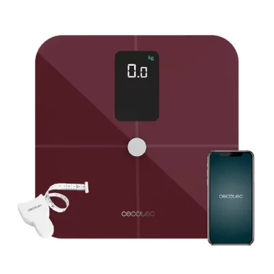 CECOTEC  P&egrave;se-Personne Surface Precision 10400 Smart Healthy Vision (Grenat)