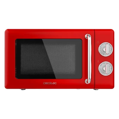 CECOTEC  ProClean 3110 Micro-ondes R&eacute;tro avec Grill 20L 700W Rouge