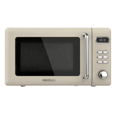CECOTEC  ProClean 5110 Micro-ondes R&eacute;tro avec Grill 20L 700W Beige