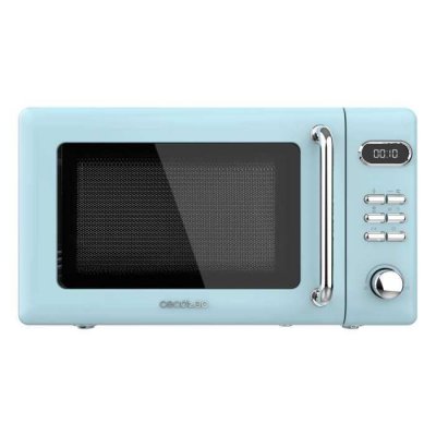 CECOTEC  ProClean 5110 Micro-ondes r&eacute;tro avec grill 20L 700W Bleu