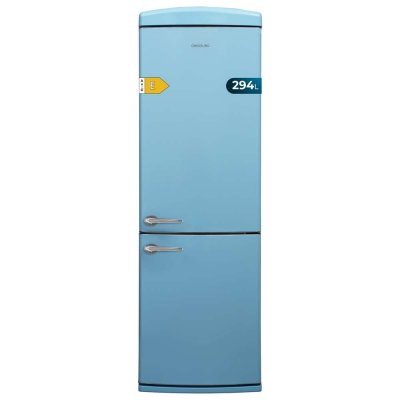 CECOTEC  R&eacute;frig&eacute;rateur r&eacute;tro Bolero CoolMarket Combi Origin 294+ Blue E