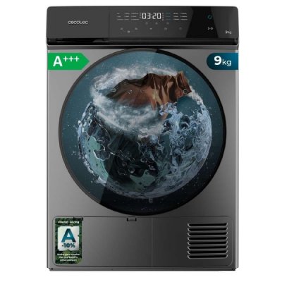 CECOTEC  S&egrave;che-linge &agrave; Chargement Frontal Bolero Dresscode Dry 9400 Inverter Steel 60x64x85 Cm