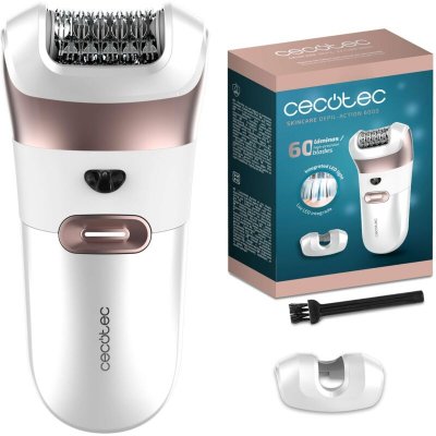 CECOTEC  SkinCare Depil-Action 6000 - &Eacute;pilateur &eacute;lectrique &eacute;tanche IPX5 60 lames LED 60 min