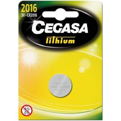 CEGASA  Lithium Piles Cr 2016 3v One Size Yellow / Silver