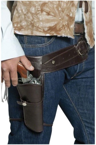 SMIFFYS Ceinture bandit du western avec &eacute;tui adulte
