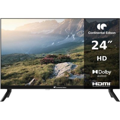 CONTINENTAL EDISON CELED24HD26B6 - TV LED HD 24"" (60 cm) - 3xHDMI, 2xUSB - Noir