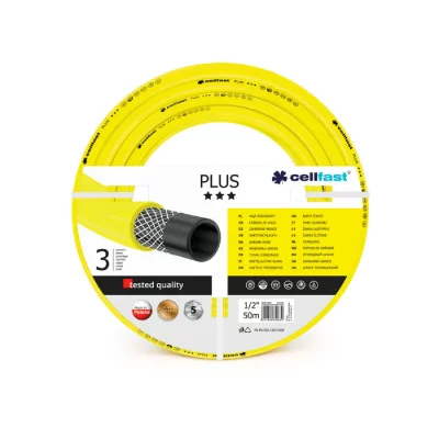 CELLFAST  1702153100 Plus Tuyau d'arrosage Jaune 1/2"" 50&nbsp;m