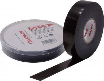 CELLPACK  223605 Ruban isolant Premio 388 noir (L x l) 6 m x 19 mm
