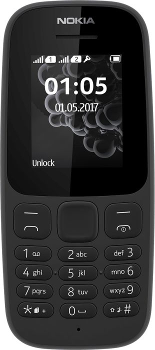 NOKIA Cellulare  105 2019 single sim black europa 6438409041753