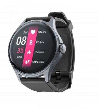 CELLULARLINE  Montre connect&eacute;e ION PRO Bluetooth Round 1,83 Noir - Neuf