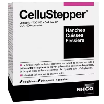 NHCO CELLUSTEPPER ZONES CIBLEES 56 g&eacute;lules jour + 56 capsules soir  Nutrition