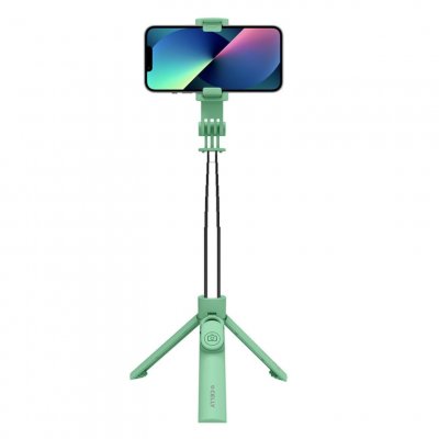 CELLY  CLICKSFSTICKGN b&acirc;ton support pour selfies Smartphone Vert - Neuf