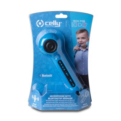 CELLY  festival micr&oacute;fono infantil bluetooth azul