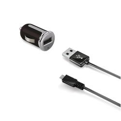 CELLY  Usb Turbo Car Charger With Microusb Cable Noir
