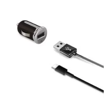 CELLY  Usb Turbo Car Charger With Type C Cable Noir