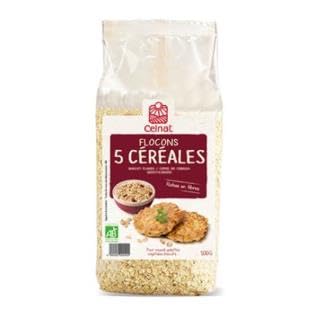 CELNAT  - Flocons 5 c&eacute;r&eacute;ales 500 g