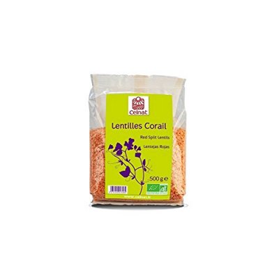 CELNAT  Lentilles corail bio - Sachet 500g